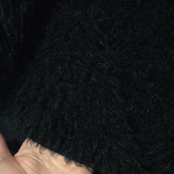 QED London Black Ultrasuede Sleeveless Overcoat - Picture 4 of 5